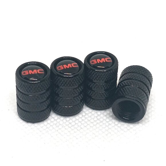 GMC TIRE CAPS UNIVERSAL AIR VALVE STEM CAPS 4 INCLUDED PER PACK - Picture 3 of 4